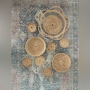 Hand made wall baskets